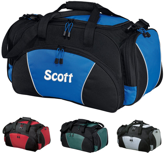 Personalized Duffel Bag, Duffle Gym Bag, School PE, Quality Bag, Workout, Sports, Athlete Gift, Embroidered with Name or Text of Your Choice