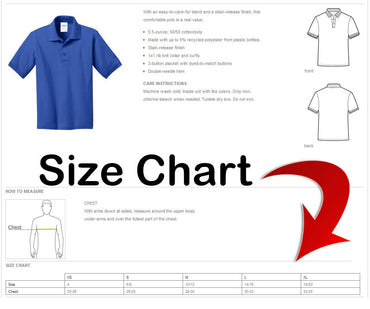 Personalized Kids Royal Blue Polo Shirt Embroidered Monogrammed with a Name or Text of Your Choice