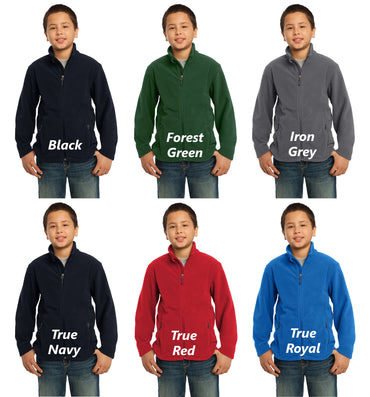 Personalized Kids Jacket, Fleece Zipper Jacket, Embroidered Name, Kids Gift, Monogrammed Jacket, Childrens Winter Jacket, Polyester