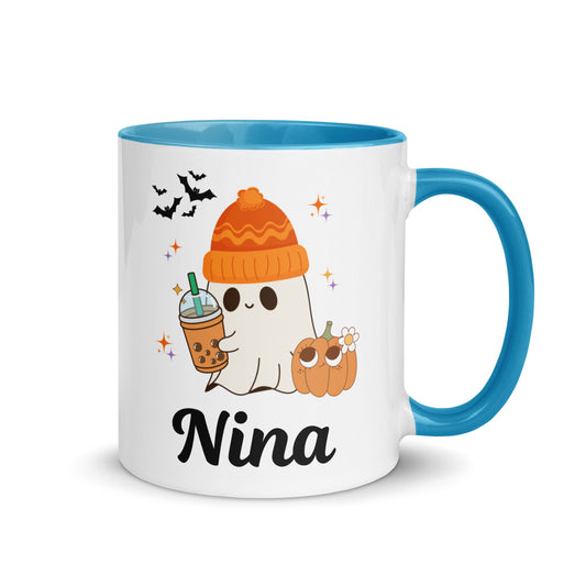 Ghost Halloween Coffee Mug, Custom Halloween Mug, Halloween Mug, Halloween Gift, Gift For Her, Monogrammed Halloween Cup, Ghost Cup
