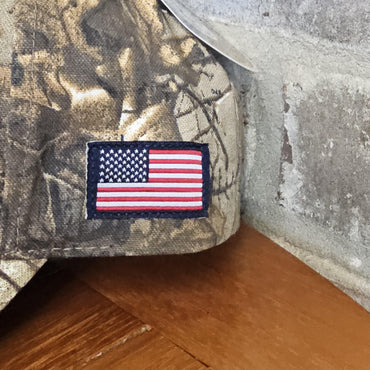 Camo Duck Hunter Leather Patch Trucker Hat, Duckaholic Hooked on Quack Camo, Hunter Hat, Funny Dad Gift, Gift, Laser Engraved