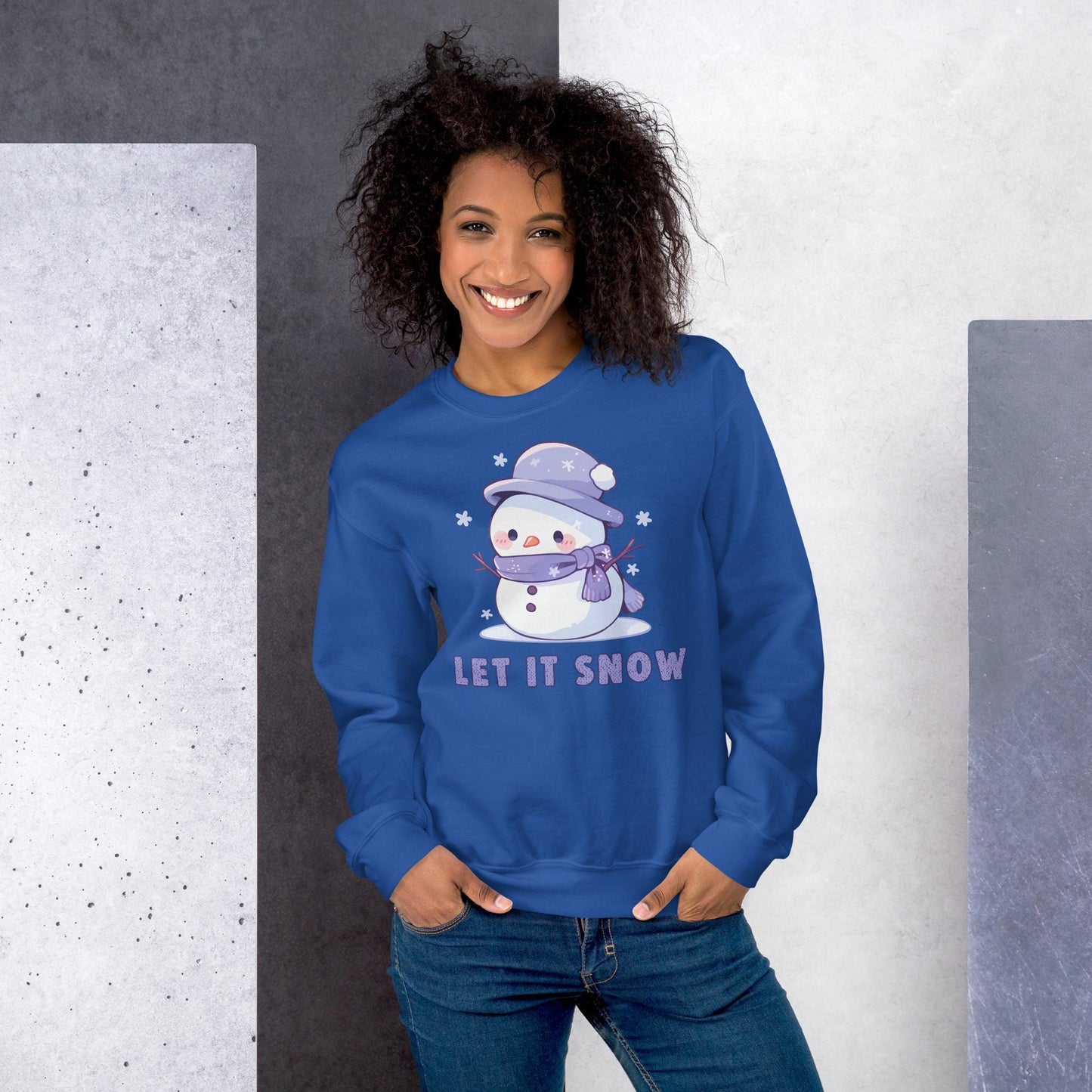 Christmas Snowman Sweatshirt, Let it Snow Xmas Sweater, Christmas Season Gifts, Christmas Gift, Xmas Sweatshirt, Christmas Mom Gift
