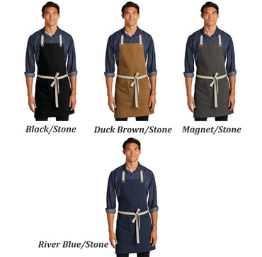 Personalized Canvas Dad Apron, Embroidered Name Business Name, Waiter Waitress Apron, Server Apron, Restaurant Apron, Monogram Cooking Gift