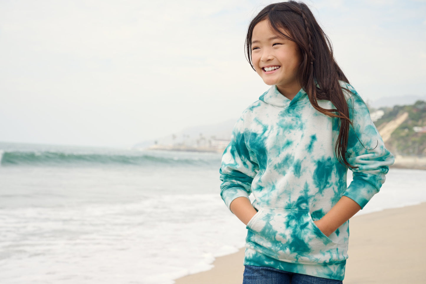 Kids Crystal Tie Dye Hoodie Sweatshirt, Girl or Boy, Unisex Jacket, Colorful Childrens Hoodie, Pullover, Birthday Christmas Gift