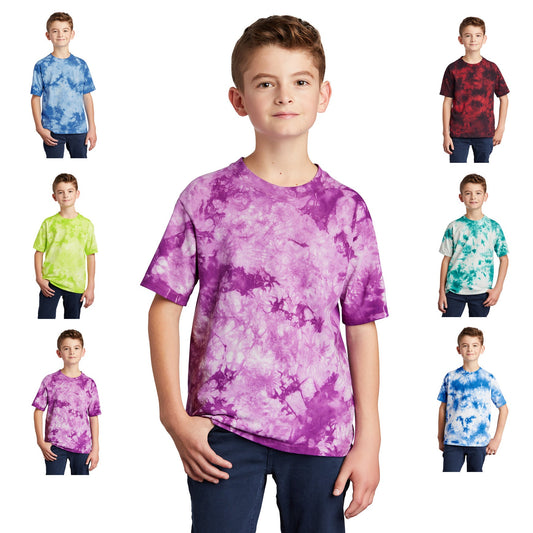 Kids Crystal Tie Dye Shirt, T-Shirt, Colorful , Tie-Dye, Hand Dyed, Cotton, Low Price, Inexpensive Tie Dye, Student Gift, School Gift