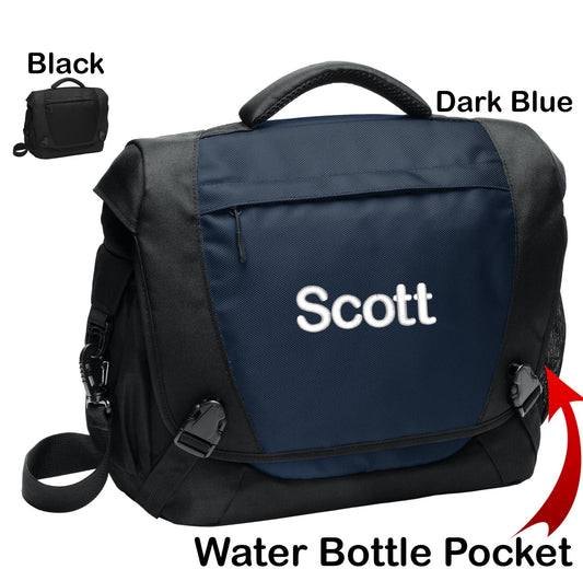 Personalized Briefcase Messenger Embroidered with Your Name, Perfect Student Mom Dad Gift, Laptop Computer Bag, Office Gift Monogrammed