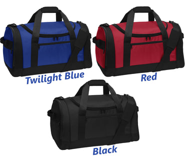 Personalized Sports Duffel Bag, Gym Bag, Weekend Bag, Groomsmen Gift, School PE, Husband Gift, Embroidered with Name of Your Choice