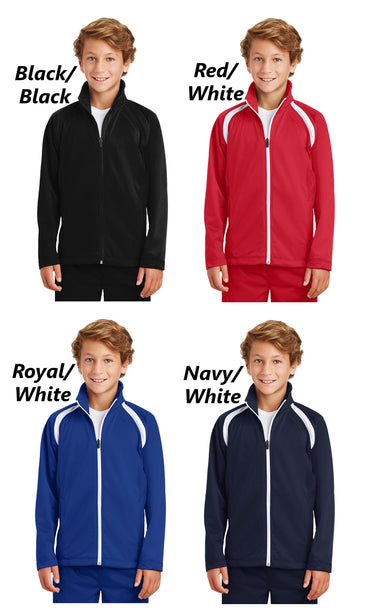 Personalized Kids Football Jacket, Kids Sports Jacket, Kids Team Jacket, Polyester Zipper Jacket, Embroidered Name, Kids Gift, Monogrammed