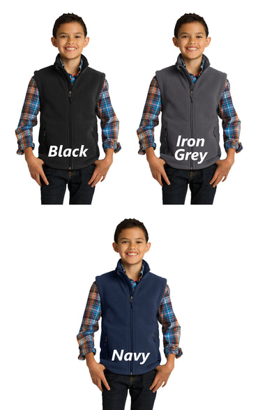 Personalized Kids Vest, Fleece Zipper Vest, Embroidered Name, Kids Gift, Monogrammed Vest, Childrens Winter Vest, Polyester