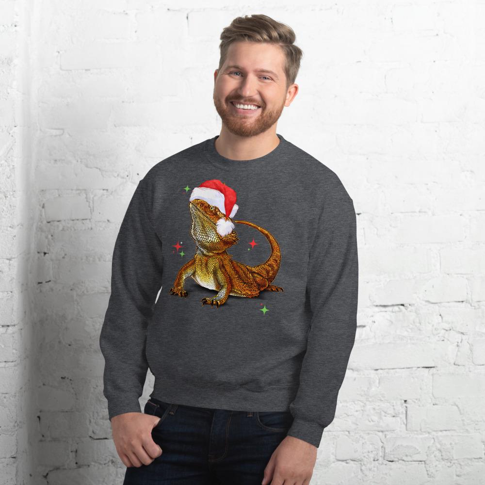 Bearded Dragon Christmas Sweatshirt, Dragon Mom Gift, Bearded Dragon Sweater, Reptile Mom Shirt, Bearded Dragon Gift, Beardie Shirt