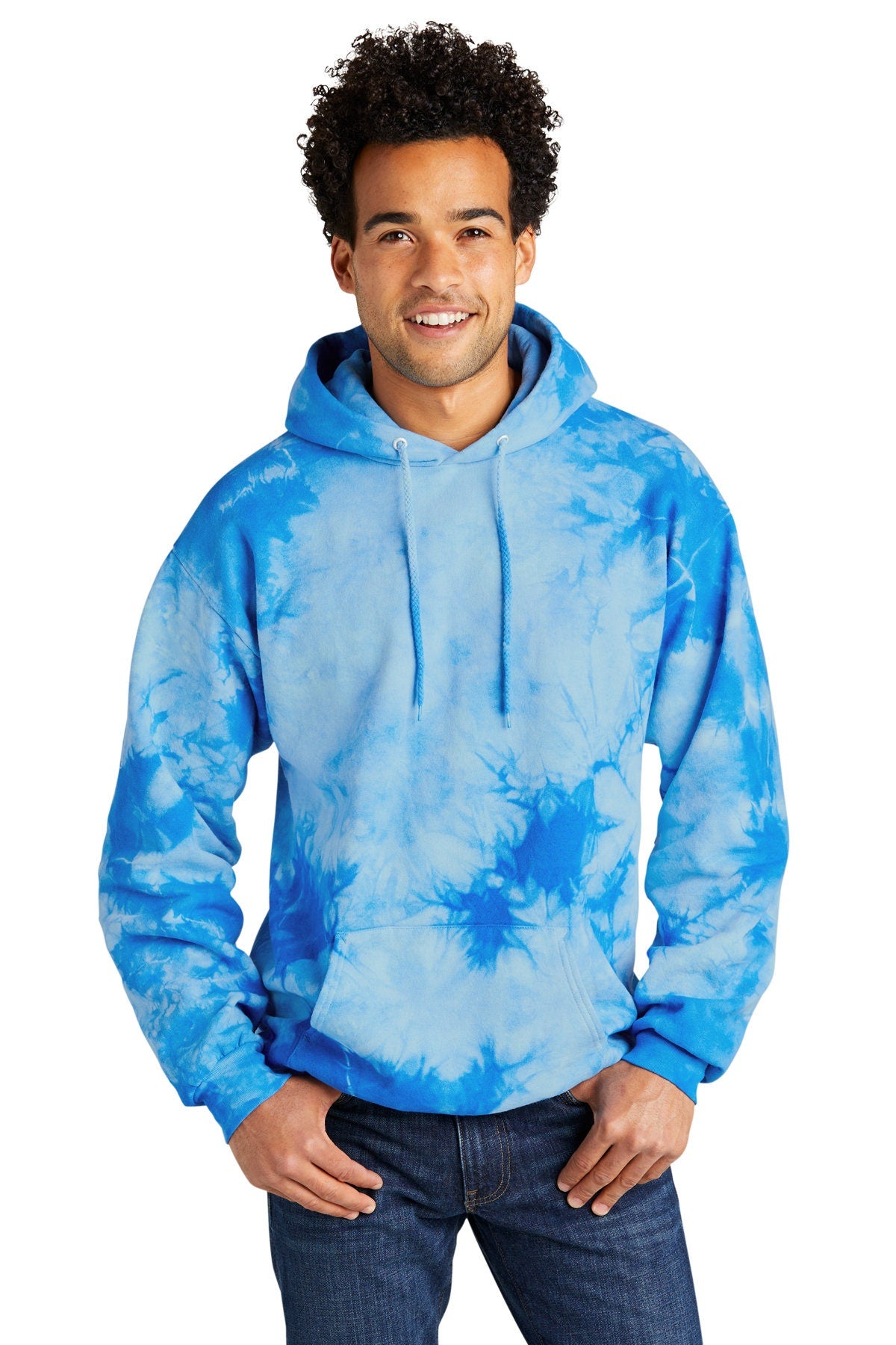 Tie Dye Sweatshirt Hoodie with Let Me Overthink This Design, Crystal Pattern, Cotton Polyester Fleece, Dad Gift, Mom Gift, Unisex Women