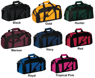 Personalized Gym Duffel Bag, Shoe Pocket, Student School PE, Quality Bag, Workout, Lined Sports Bag, College Athlete Gift, Embroidered Name