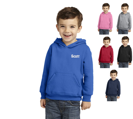Personalized Toddler Hoodie, Sweatshirt with Hood, Toddler Jacket, Pullover, Embroidered Monogrammed Name, Kindergarten Gift, Kids Gift
