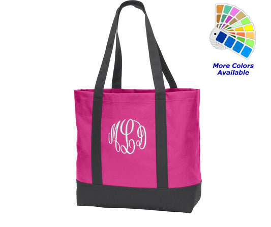 Monogrammed Tote Bag for your Business School Organization Gift or Church, Tote, Mom Gift, Teacher Gift Initials