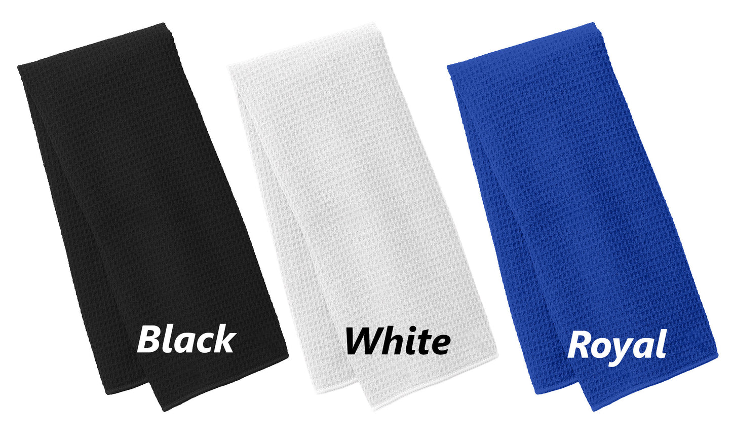 Personalized Towel Mouse Design, Kitchen Towel, Hand Towel, Bathroom Towel, Waffle Microfiber, Embroidered Name, Kids Gift, Mom Gift