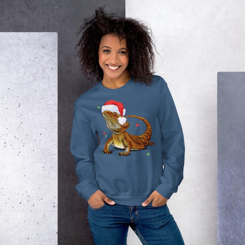 Bearded Dragon Christmas Sweatshirt, Dragon Mom Gift, Bearded Dragon Sweater, Reptile Mom Shirt, Bearded Dragon Gift, Beardie Shirt