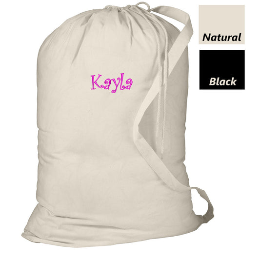 Personalized Laundry Bag, Summer Camp Bag, College Dorm Laundry Bag, School Laundry Bag, Embroidered Monogrammed with Name of Your Choice