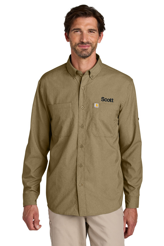 Personalized Carhartt Force® Sun Defender™ Long Sleeve Shirt , Marine, Boat CECT107106