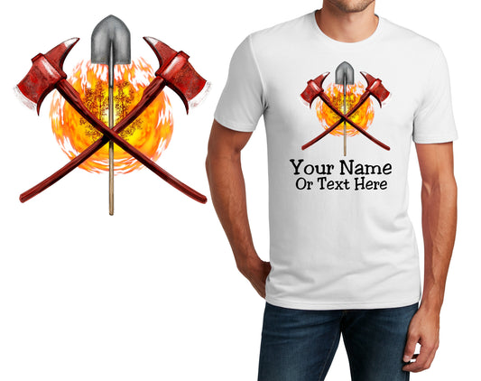 Personalized T-Shirt Forest Firefighter Wildland Design, Fire Shirt, Custom Shirt, Custom Name, Dad Gift, Fireman Gift Unisex Women Tee