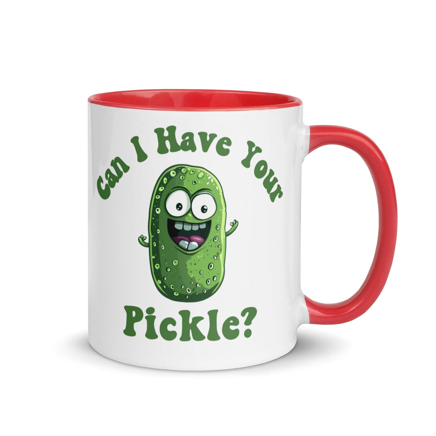 Funny Pickle Mug, Can I Have Your Pickle, Pickle Lover Gift, Green Pickle Cup, Crazy Pickle, Funny Gift