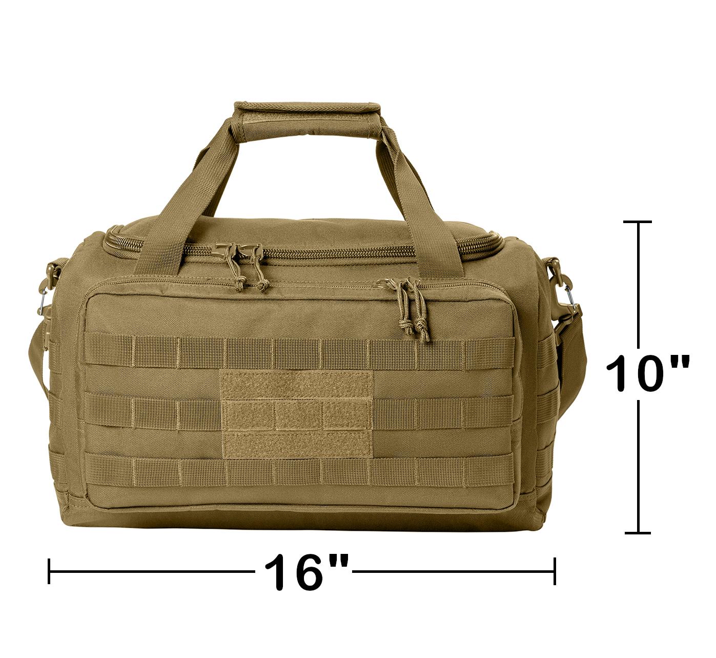 Personalized Tactical Duffel Bag, Range Bag, Loop Panel for Badges Patches, Military, Daisy Chain, Embroidered Monogrammed Custom Name