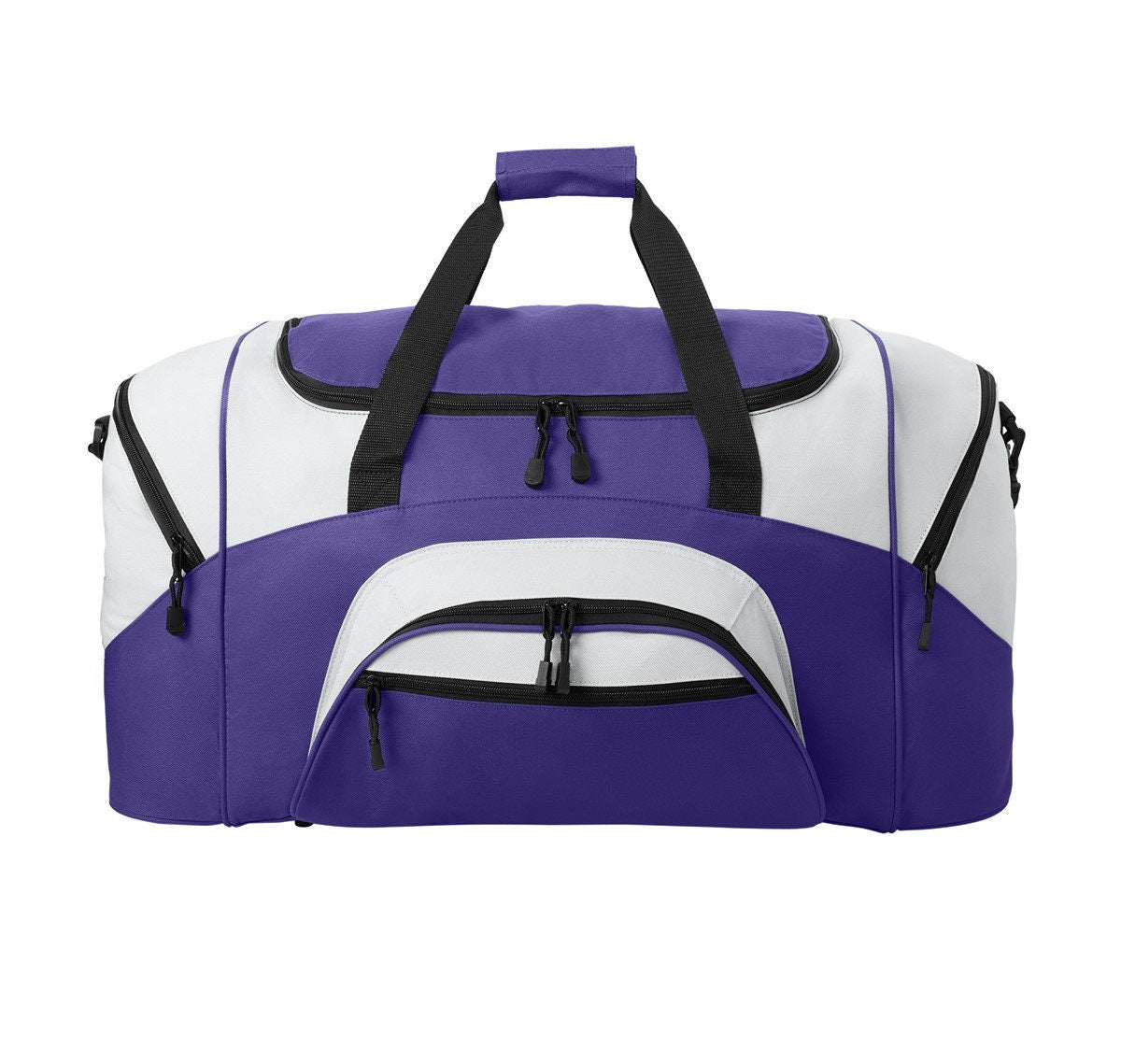 Personalized Womens Large Purple Duffel Bag, Duffle Gym Bag, School PE, Quality Bag, Workout, Sports, Athlete Gift, Embroidered Name or Text