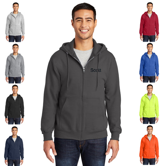 Personalized Hoodie Sweatshirt, Hoodie with Name, Business Logo, Warm Custom, Dad Gift, Gift, Fleece Zipper