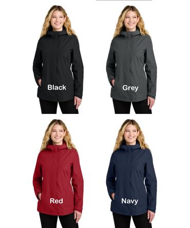 Monogrammed Womens Rain Jacket, Embroidered Raincoat with Initials, Warm Custom Snow Jacket, Girlfriend Gift, Trendy Rain Coat, Fall Gift