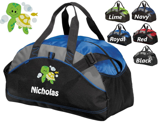 Personalized Diaper Bag for Dad, Athletic Diaper Bag, Embroidered Turtle, Bag, Infant Bag, Monogrammed Name, Shower Gift