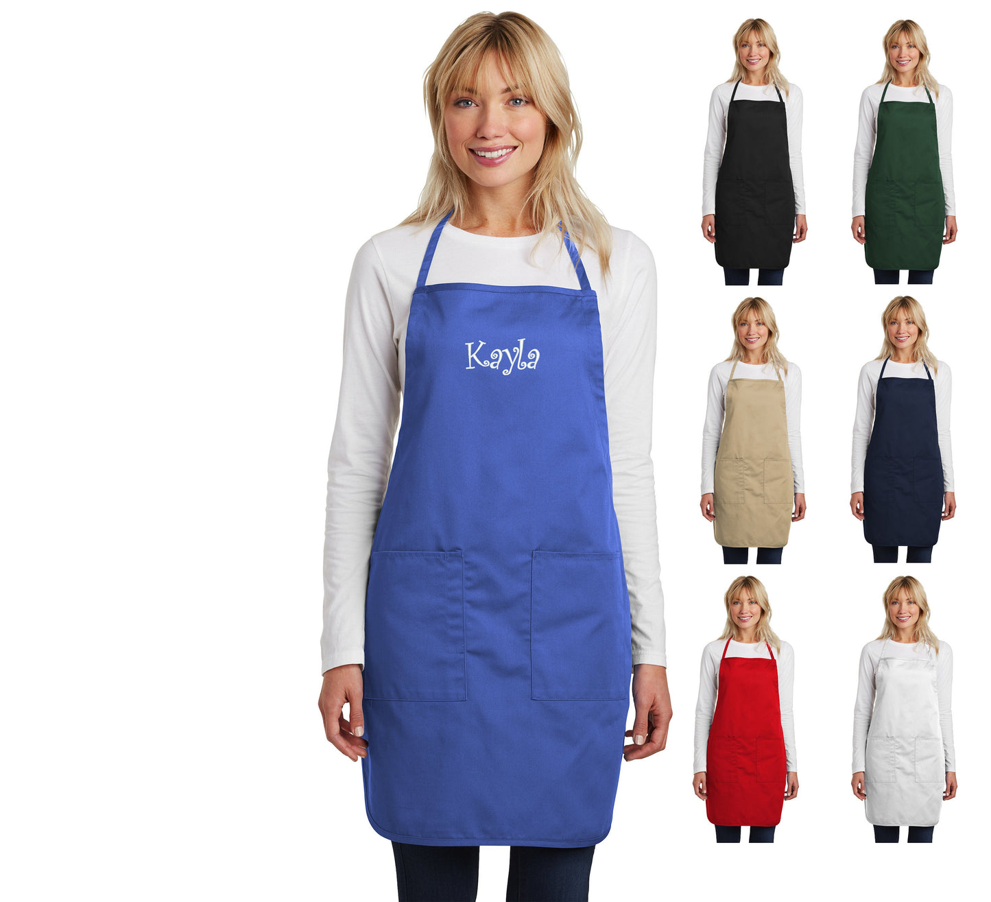 Personalized Low Price Apron, Embroidered Name or Business, Waiter Waitress Apron, Server Apron, Restaurant Apron, Monogram Cooking Gift