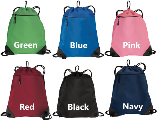 Personalized Soccer Coach Cinch Pack, Coach Gift, Drawstring Gym School PE Pool Backpack, Embroidered Soccer Monogrammed with Custom Name