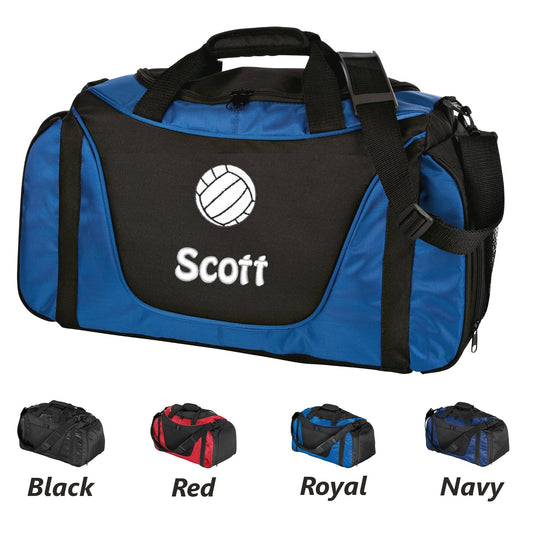 Personalized Volleyball Duffel Bag, Athletic Bag, Embroidered Volleyball, PE Gym Bag, School Bag, Monogrammed, Sports Student Gift