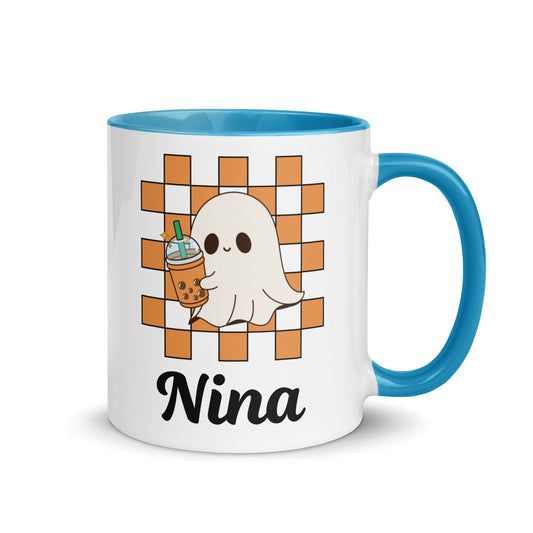 Ghost Halloween Coffee Mug, Custom Halloween Mug, Halloween Mug, Halloween Gift, Gift For Her, Monogrammed Halloween Cup, Ghost Cup