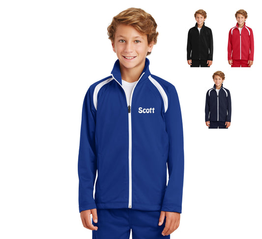 Personalized Kids Jacket, Kids Sports Jacket, Kids Team Jacket, Polyester Zipper Jacket, Embroidered Name, Kids Gift, Monogrammed Jacket