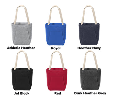 Personalized Tote Bag, Soft Fleece, Gym School PE Bag, Embroidered Custom Name, Bridesmaid Gift, Shoulder Bag Pockets