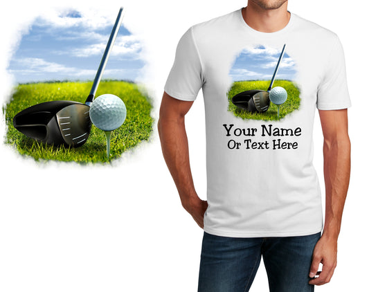 Personalized T-Shirt Golf Club Tee Design, Sports Shirt, Printed Shirt, Custom Name, Dad Gift, Coach Gift, Unisex, Womens Tee
