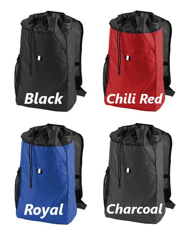 Monogrammed Kids Cinch Pack, Drawstring Gym School PE Pool Backpack, Embroidered Name, Personalized Custom Name, Kids Gift