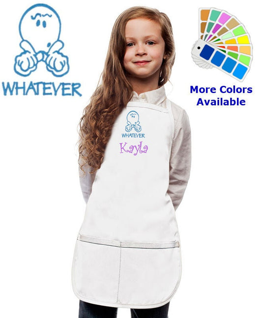 Personalized Kids Apron with Whatever Embroidery Design
