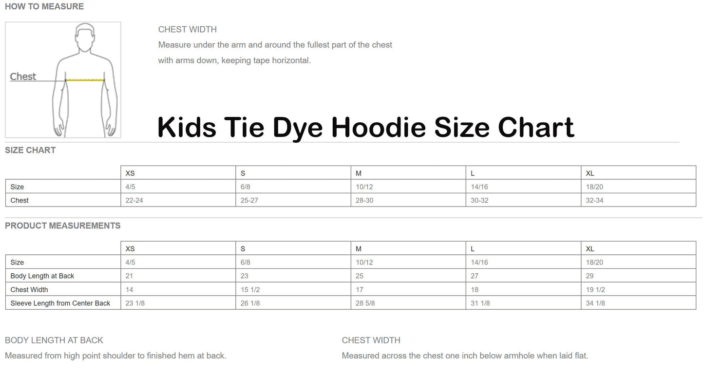 Kids Crystal Tie Dye Hoodie Sweatshirt, Girl or Boy, Unisex Jacket, Colorful Childrens Hoodie, Pullover, Birthday Christmas Gift