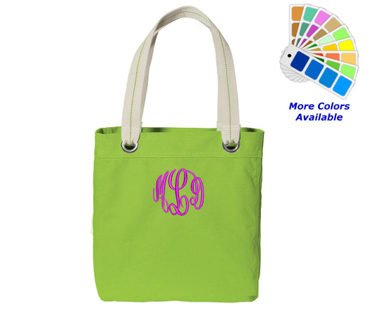 Monogrammed Tote Bag for your Business School Organization Gift or Church Initials