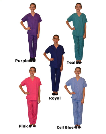 Personalized Kids Pink Big Sister Scrubs with Big Sis Embroidery Design, New Sister Gift, New Mom Gift, Shower Gift