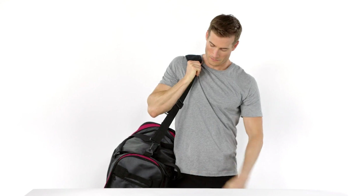 Monogrammed Sports Duffel Bag, Gym Bag, Weekend Bag, Groomsmen Gift, School PE, Husband Gift, Embroidered with Name of Your Choice