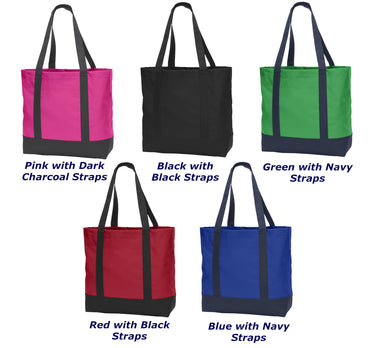 Personalized Grocery Tote Bag, Embroidered Name, Perfect Gift for Mom, Grandmother Gift, Store Tote, Shopping Tote Bag