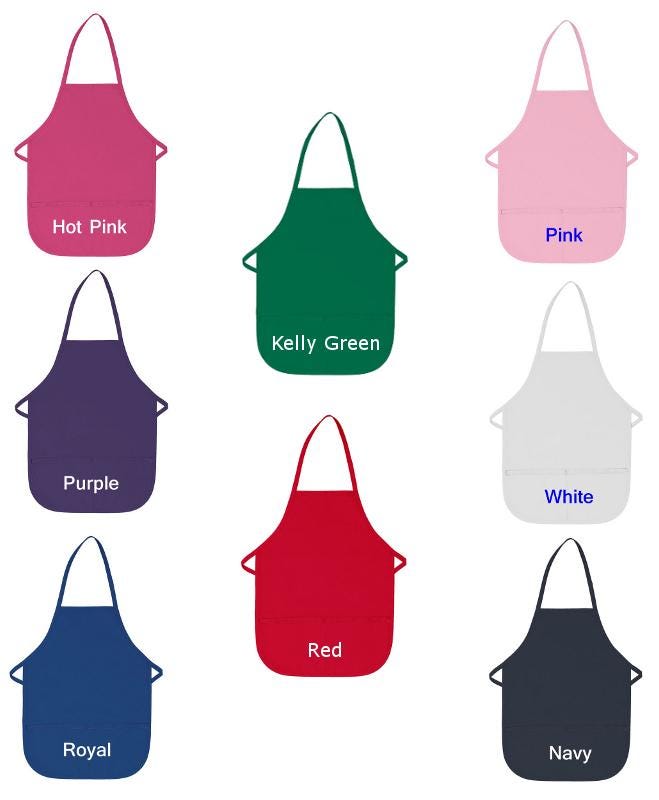 Personalized Kids Christmas Gnomes Apron, Embroidered Name, Monogrammed Chef Uniform, Chef Gift, Cooking Party, Art Party, School Smock