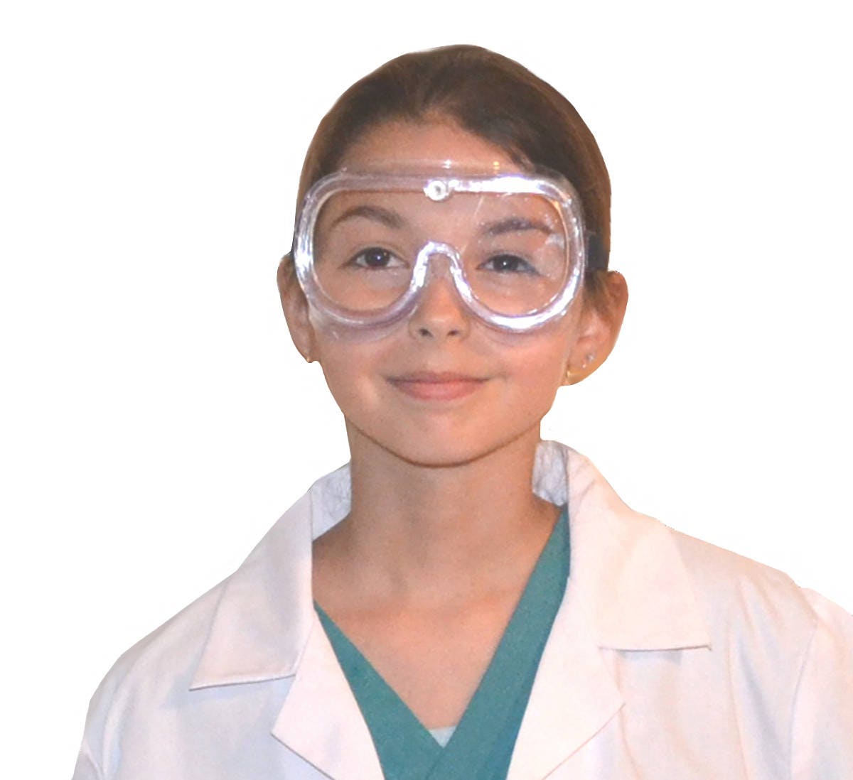 Kids Scientist Lab Coat with Goggles, Eye Protection, Scientist Coat for Experiments, Mad Scientist Costume, Halloween Gift