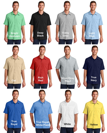 Monogrammed Fishing Shirt, Embroidered Button Down Shirt, Boating Yacht Shirt, Lightweight, Moisture Wicking Shirt, Dad Fisherman Gift