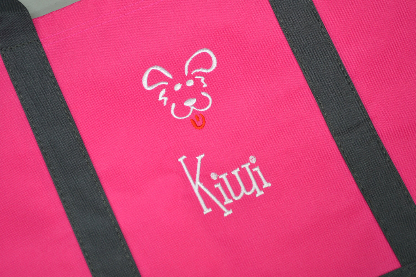 Personalized Dog Tote Bag, Embroidered Puppy Dog, Name of your Dog, Perfect Pet Birthday Gift, Pet Owner Groomer Trainer Gift