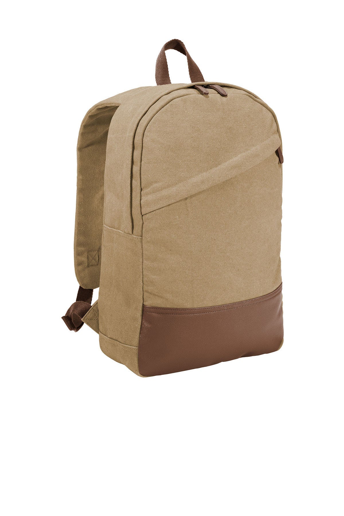 Monogrammed Khaki Backpack, Mens Backpack with Initials, School, Student Gift, College Gift, Custom Backpack, Embroidered