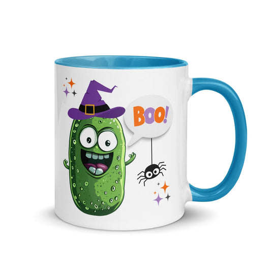Funny Halloween Pickle Mug, Pickle Coffee Cup, Pickle Lover Gift, Green Pickle Cup, Crazy Pickle, Funny Gift, Fall Mug