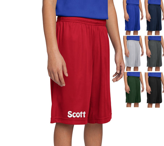 Personalized Kids Shorts, Embroidered Monogrammed Name, PE Shorts Uniform, School Shorts, Polyester, Custom Shorts, School Name